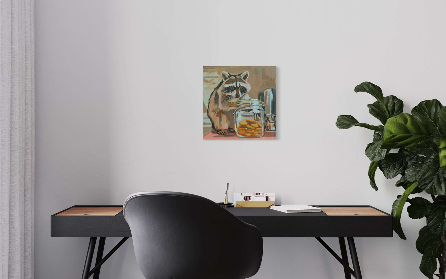 Canvas print, Cookie Thief, 20 x 20 cm, 40 x 40 cm