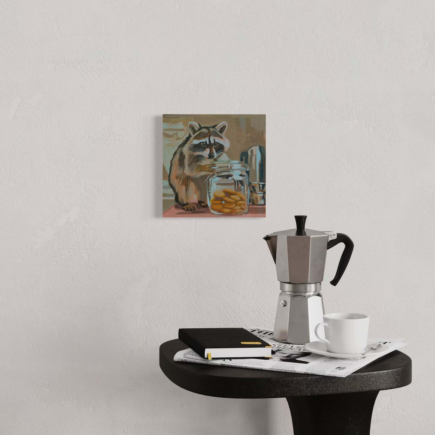 Canvas print, Cookie Thief, 20 x 20 cm, 40 x 40 cm