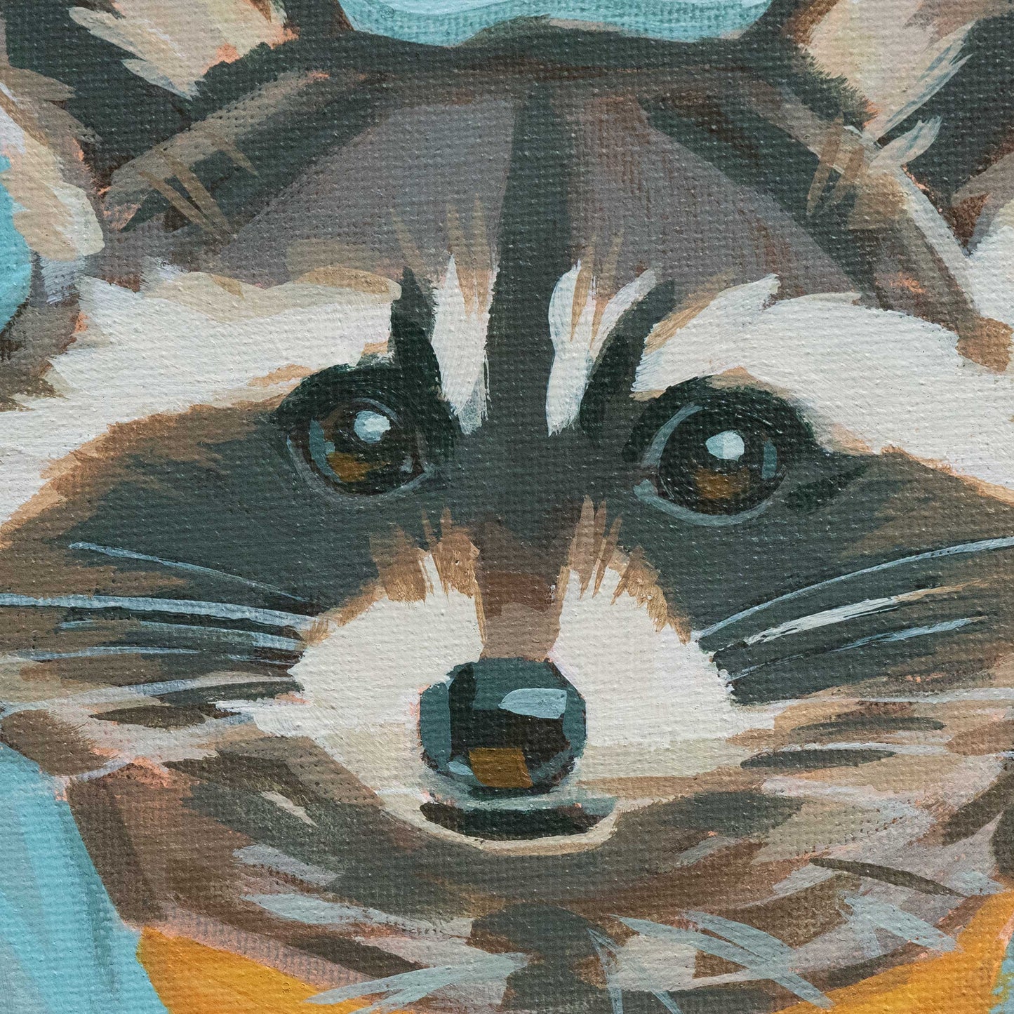 Digga, unique piece, acrylic paint on a canvas board, 20x20 cm