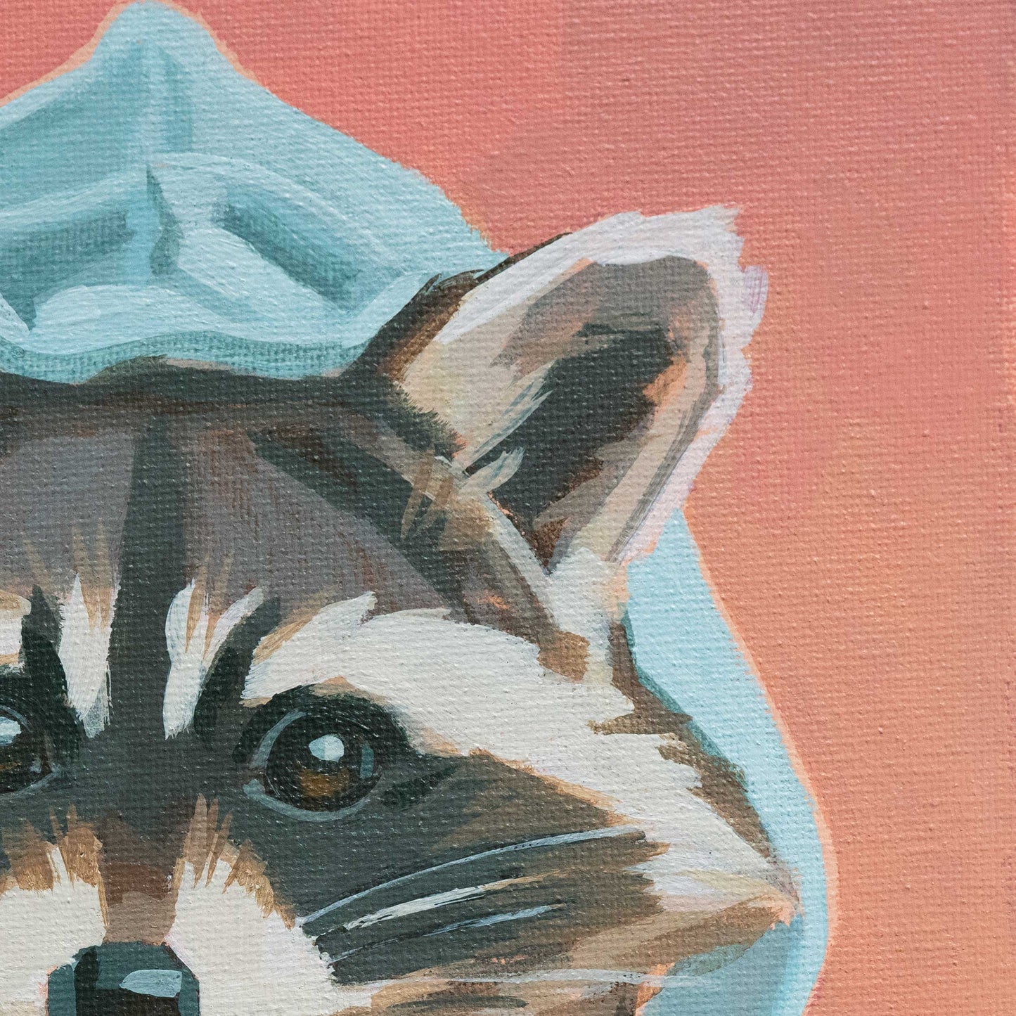Digga, unique piece, acrylic paint on a canvas board, 20x20 cm