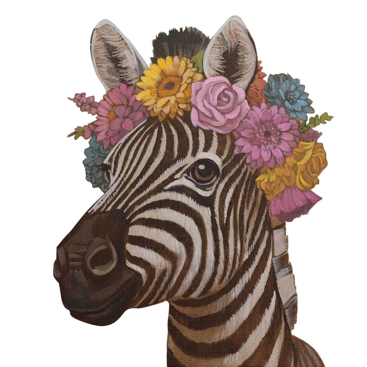 Print, Blumenkind Zebra, 20 x 20 cm, 25 x 30 cm