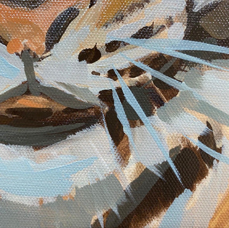Tiger, oil paint on canvas, 40 x 40 cm