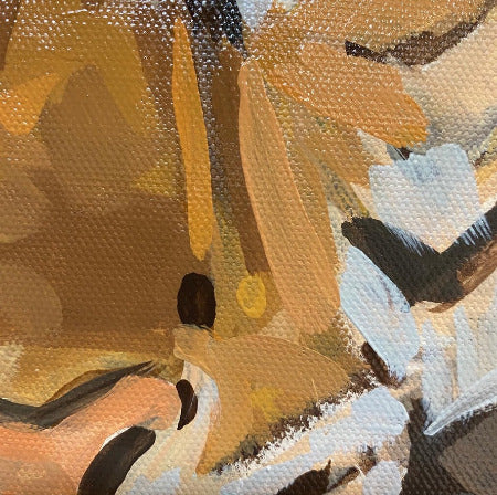 Tiger, oil paint on canvas, 40 x 40 cm