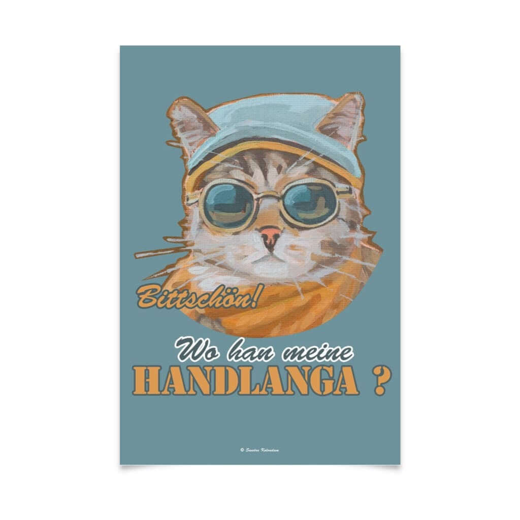 Poster mit süßen tierischen Motiven und freche Sprüche im Retrolook. Made in Germany.