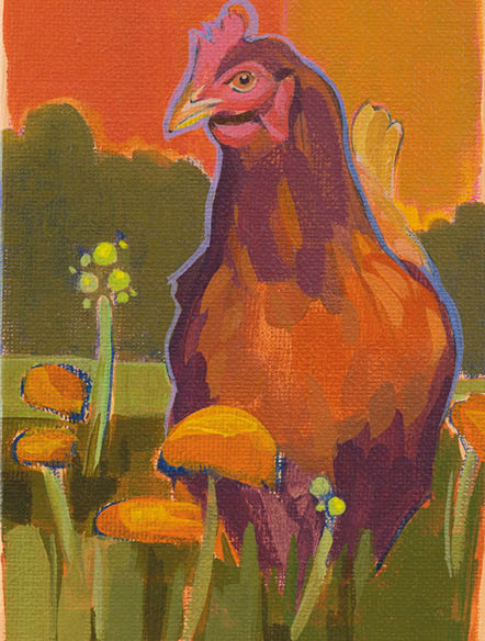 Art Card, chicken, 15x20 cm