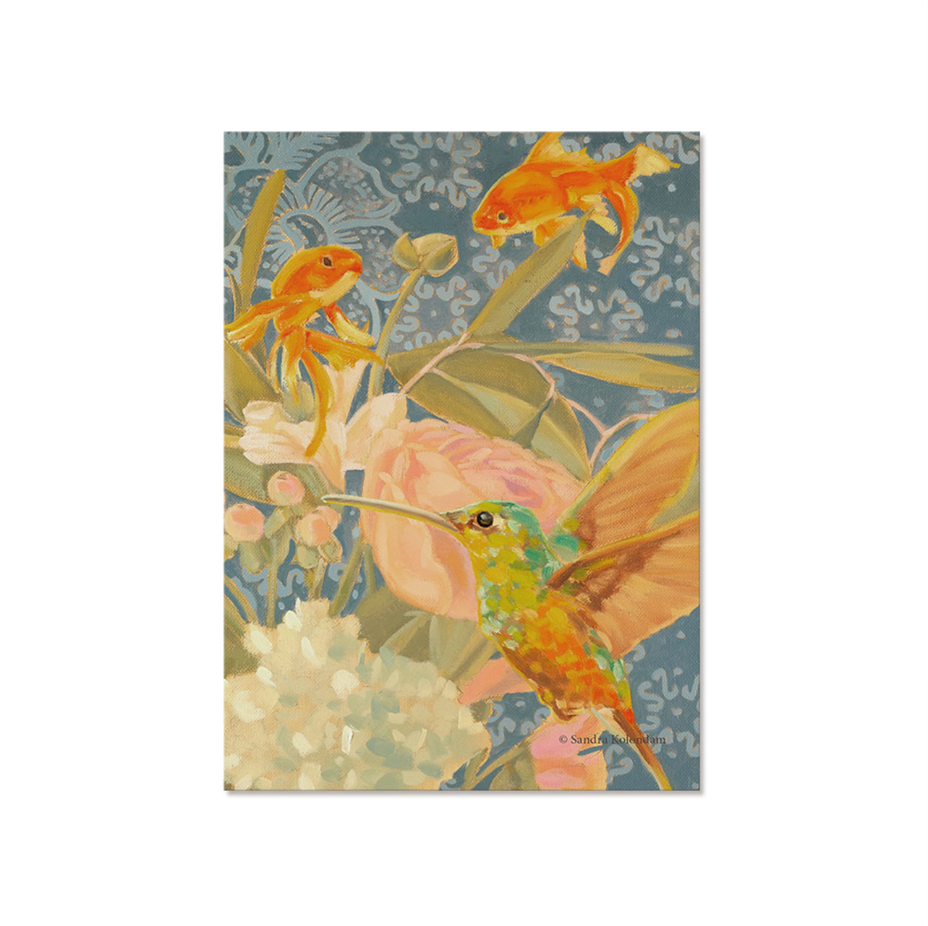 Postcard set, hummingbirds, various motifs