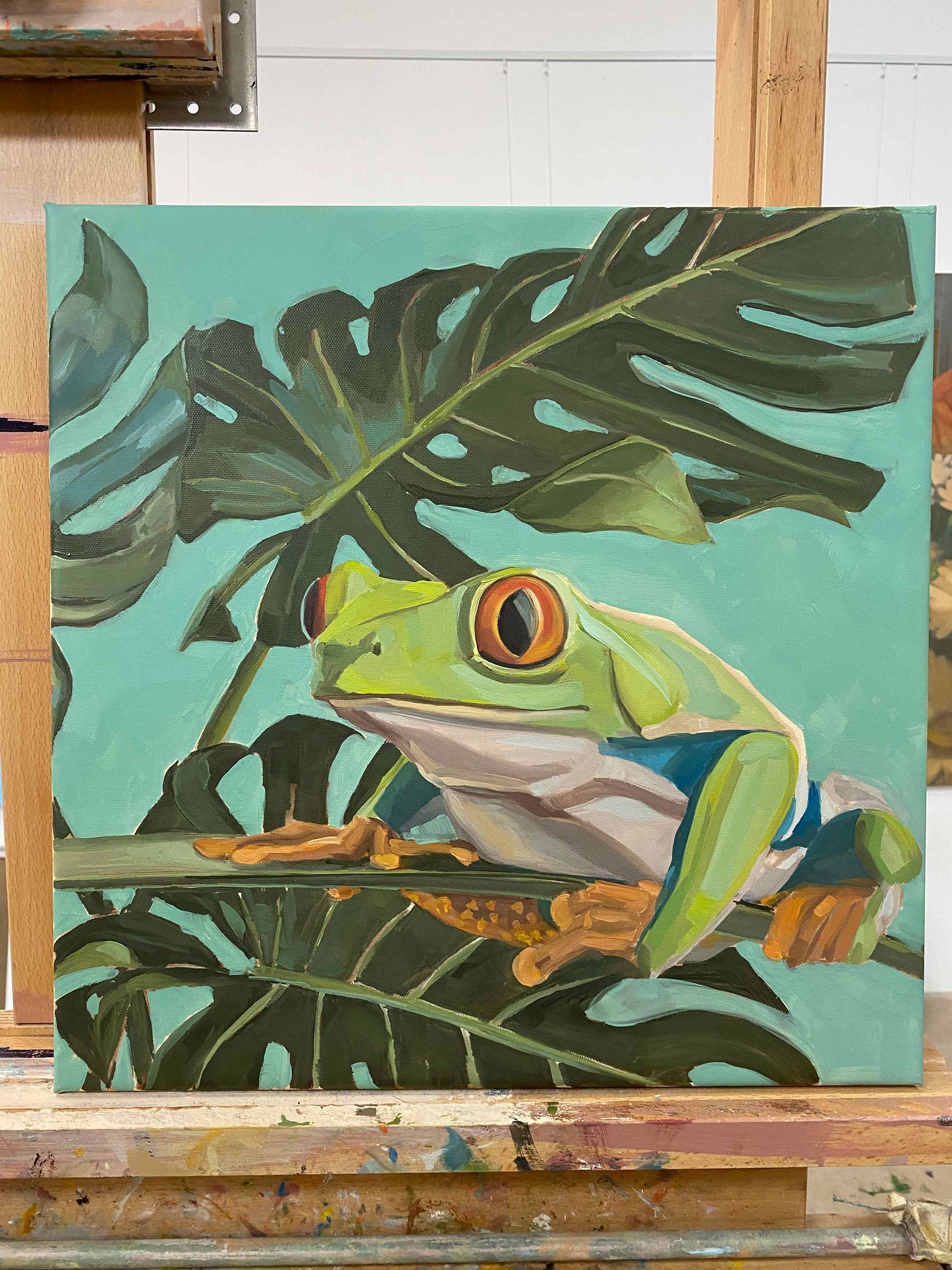 2022, roach frog Lotte 40 x 40 cm