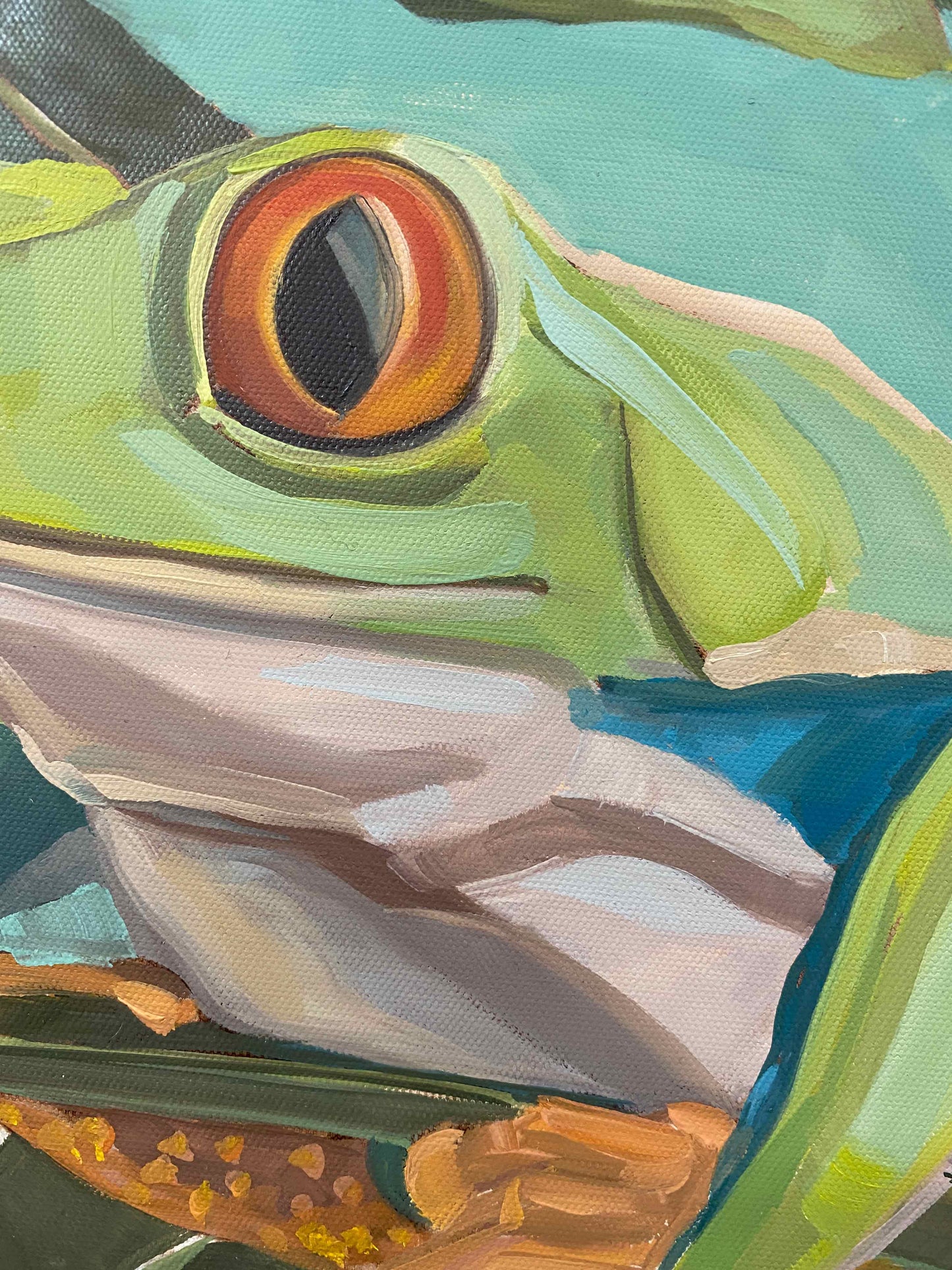 2022, roach frog Lotte 40 x 40 cm