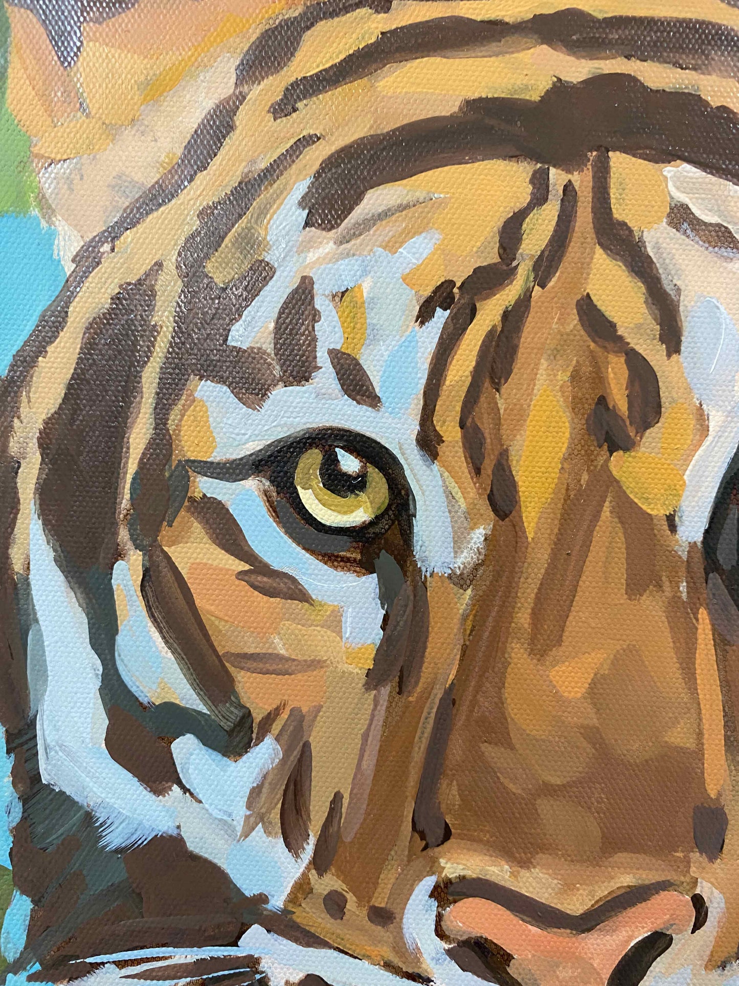 2022, Sumatran Tiger Harimau, 40 x 40 cm