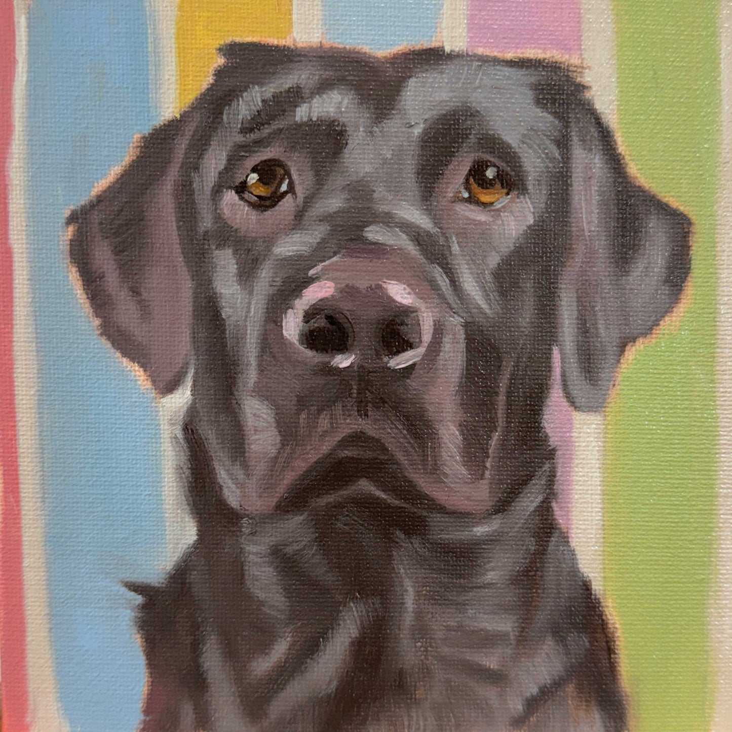 Daily Painting 26.04.2024, Labrador, 15 x 15 cm