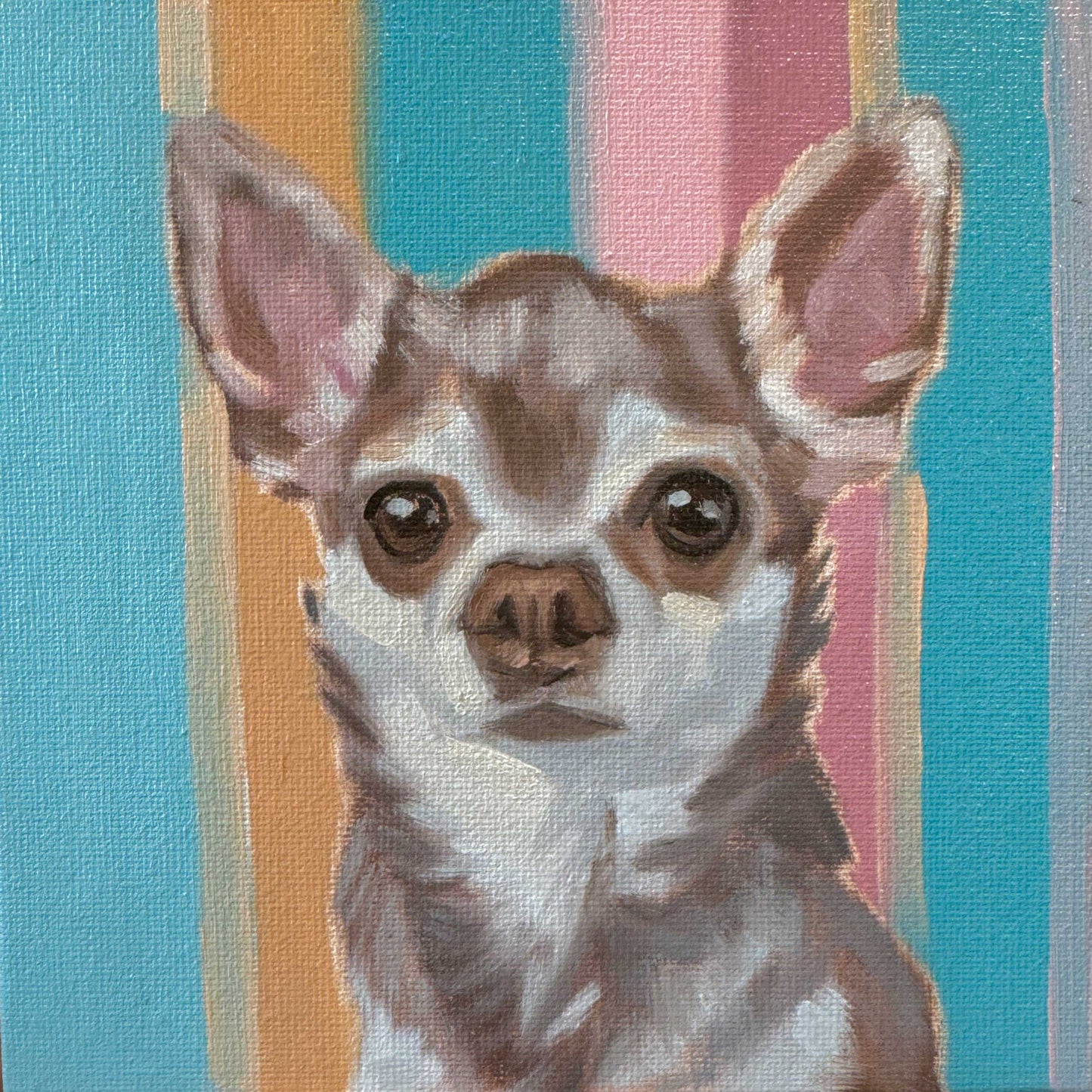 Daily Painting 29.04.2024, Chihuahua, 15 x 15 cm