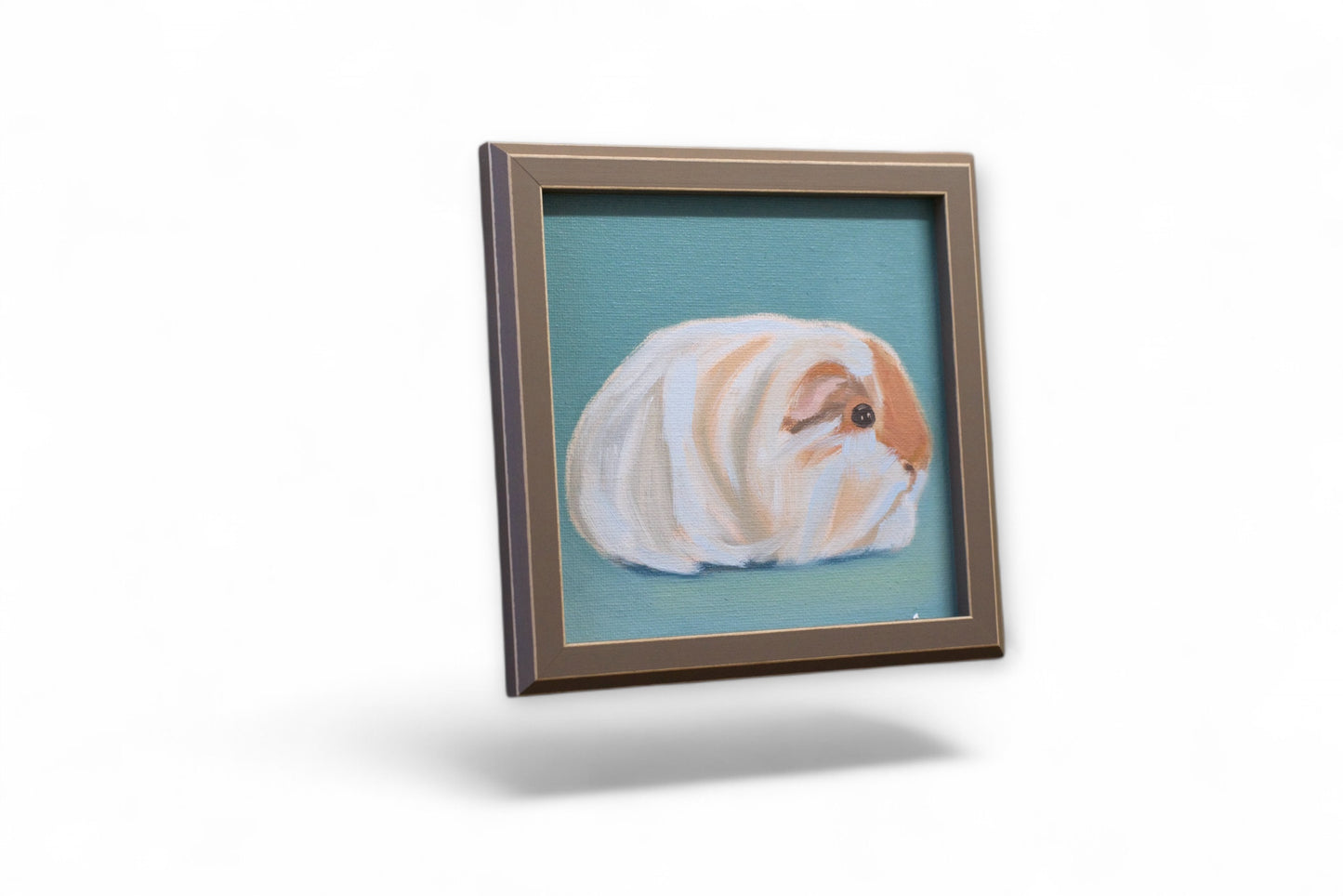 Daily Painting, oil painting on canvas board, 15 x 15 cm, guinea pig