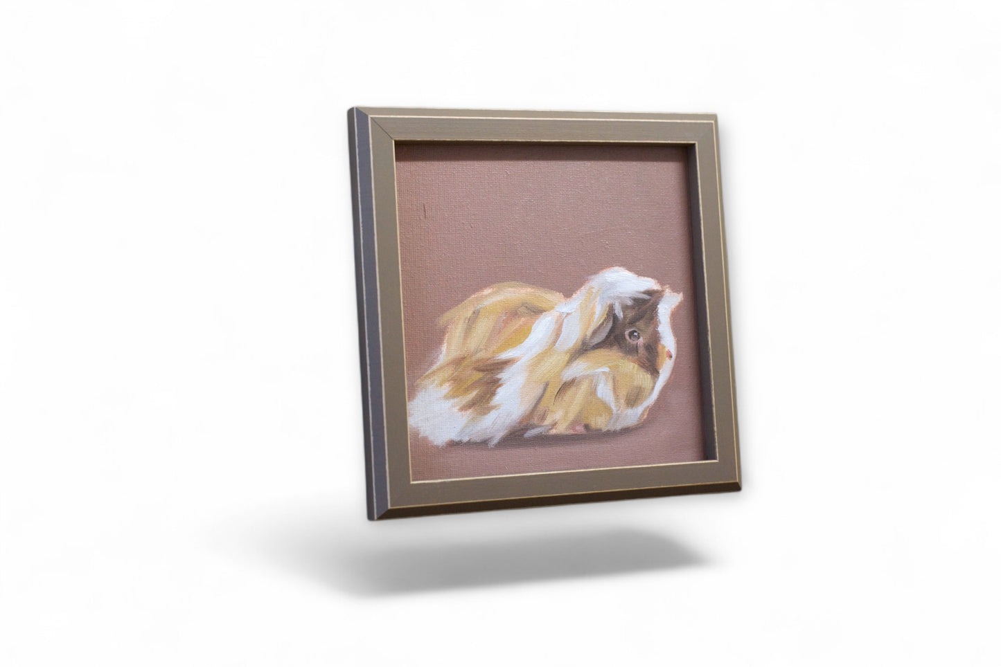 Daily Painting, oil painting on canvas board, 15 x 15 cm, guinea pig