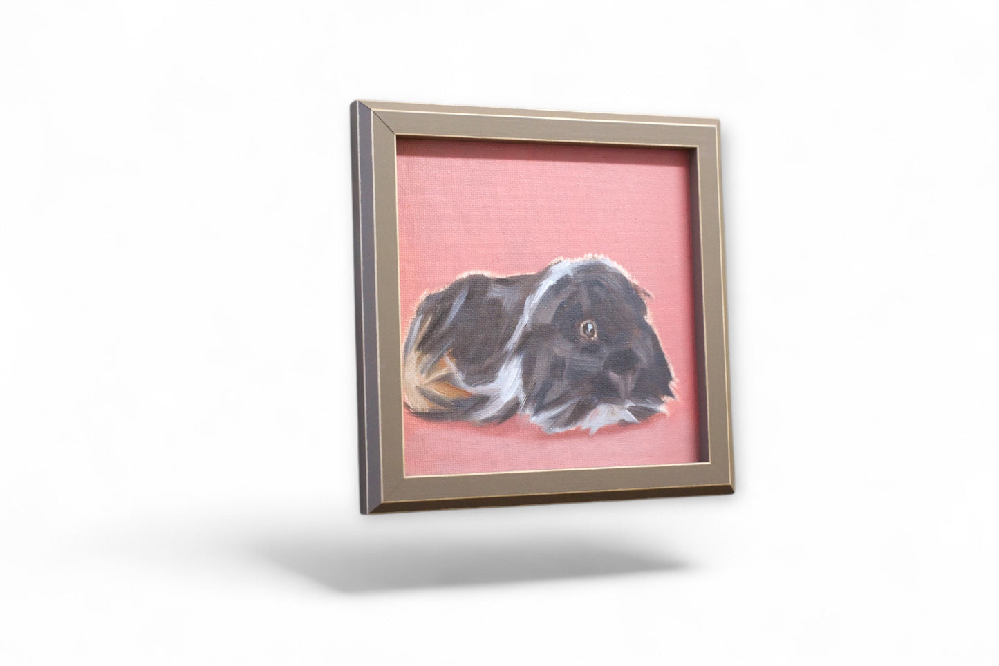 Daily Painting, oil painting on canvas board, 15 x 15 cm, guinea pig