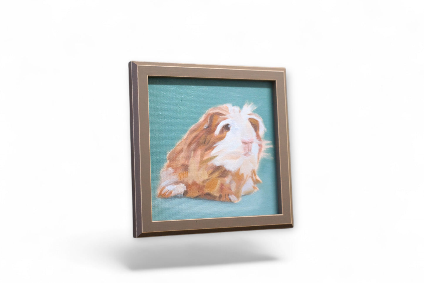 Daily Painting, oil painting on canvas board, 15 x 15 cm, guinea pig