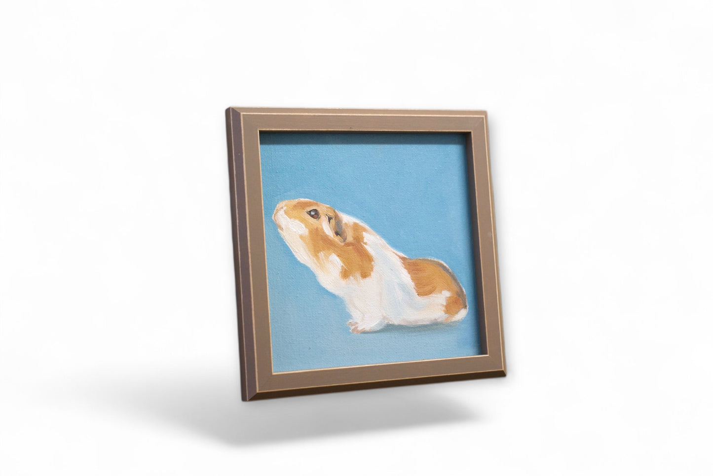 Daily Painting, oil painting on canvas board, 15 x 15 cm, guinea pig