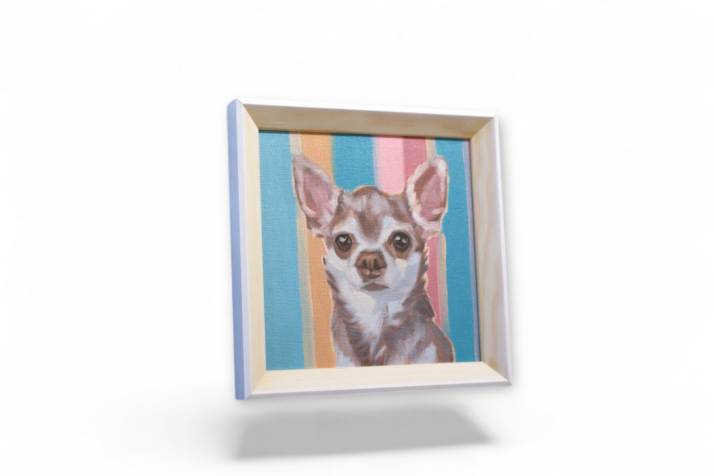 Daily Painting, oil painting on canvas board, 15 x 15 cm, Chihuahua