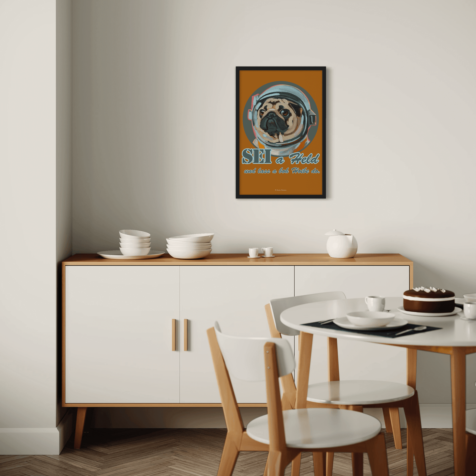 Poster mit süßen tierischen Motiven und freche Sprüche im Retrolook. Made in Germany.