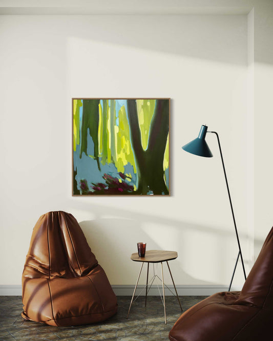 2017, Lumo, 90x90 cm, Ölfarbe auf Leinwand