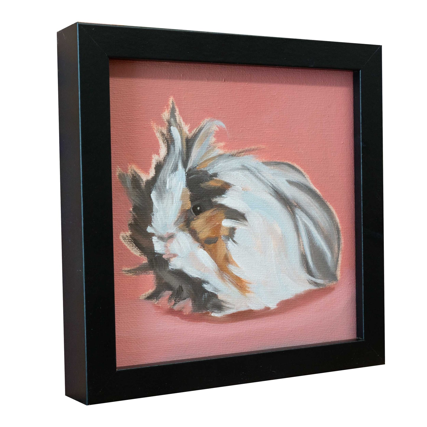 Meerschweinchen, Unikat, Ölgemälde, Einzelstück, 15 x 15 cm