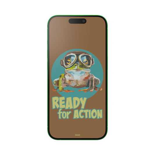 Action Frog I Mobile Wallpaper | Instant Download