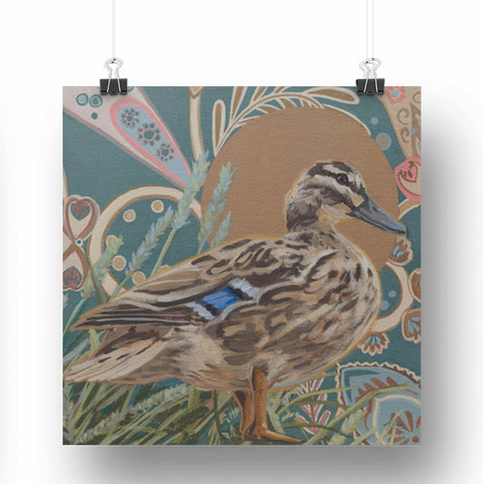 Art Card, duck, 20x20 cm