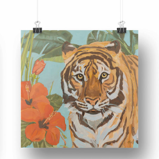 Art Card, Sumatratiger Harimau, 20x20 cm