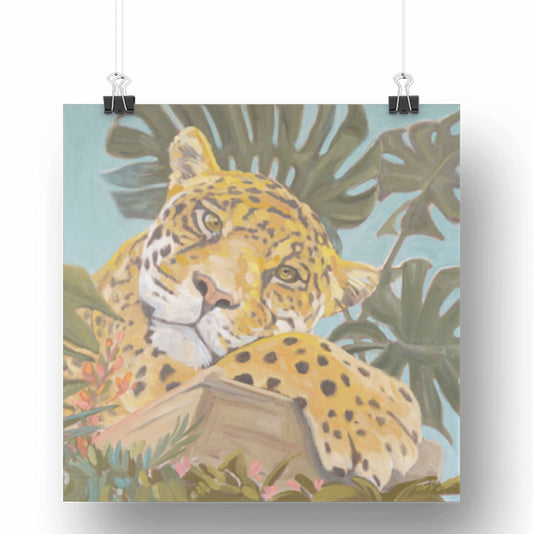 Carte d'art, Jaguar Luise, 20x20 cm