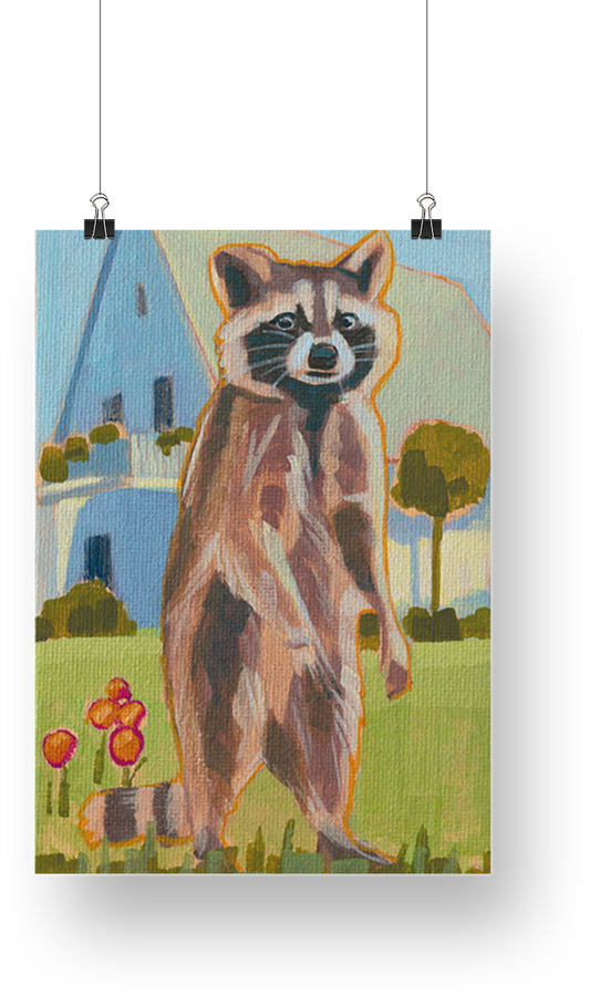 Art Card, raccoon, 15x20 cm