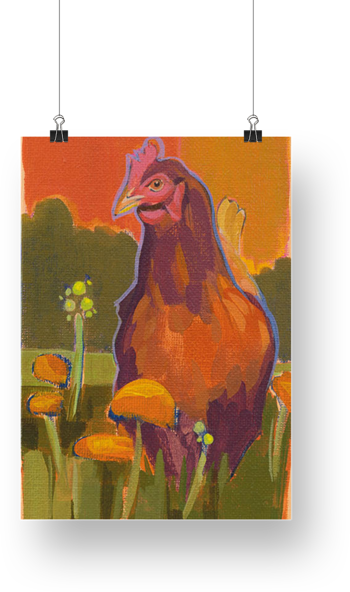 Art Card, chicken, 15x20 cm