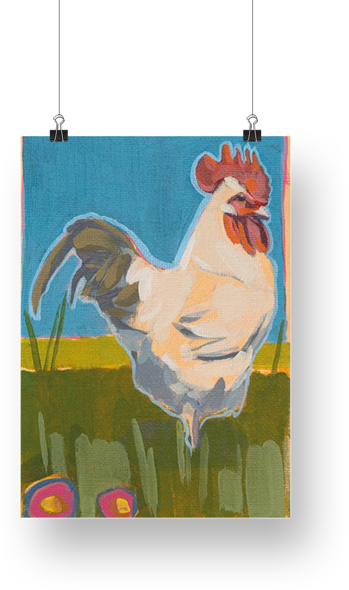 Art Card, Stolzer Hahn, 15x20 cm